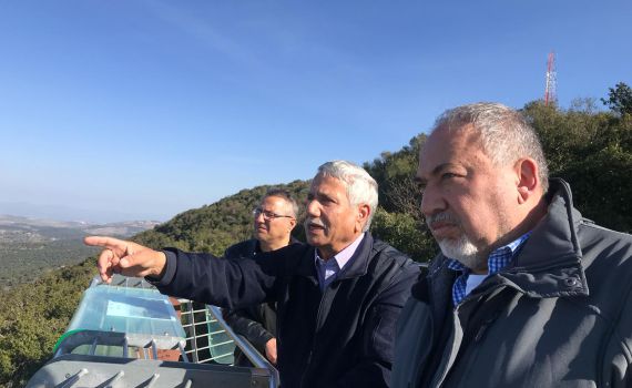 ליברמן בצפון: "מה שרואים זה שקט מדומה"