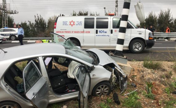 תאונה קשה בכביש 90: פעוט בן 3 במצב קשה מאוד