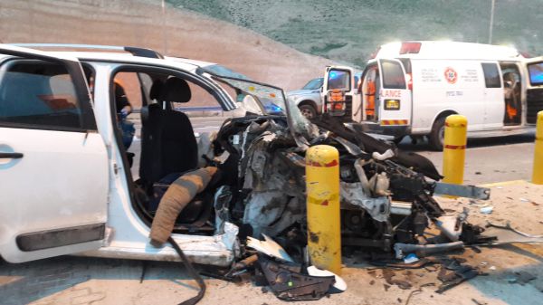 5 פצועים בתאונה קשה ליד מצפה יריחו