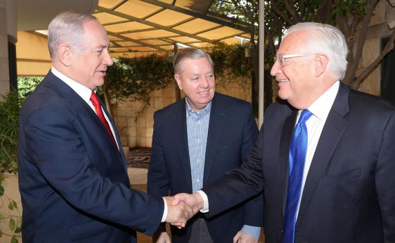 נתניהו נפגש עם הסנאטור האמריקני לינדזי גראהם