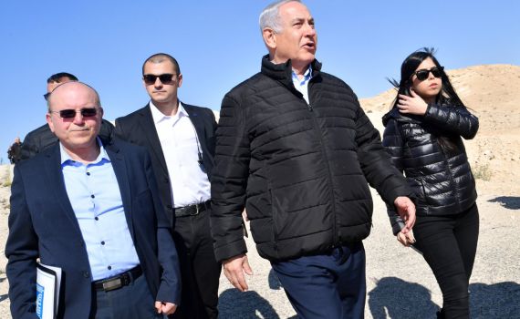 נתניהו בגבול בעזה: מזהיר את חמאס מחידוש התקיפות