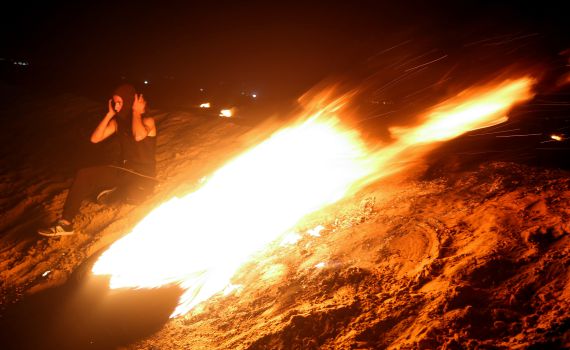 צה"ל תקף עמדות תצפית של חמאס, בתגובה למטען