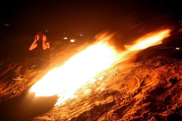 צה"ל תקף עמדות תצפית של חמאס, בתגובה למטען