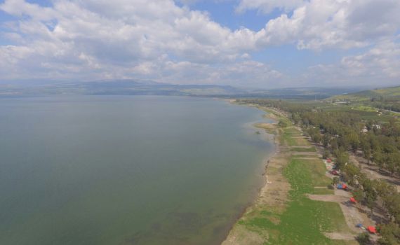 תוך יום: הכנרת עלתה ב- 6.5 ס"מ. צפו בתיעוד מרחפן