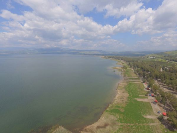 תוך יום: הכנרת עלתה ב- 6.5 ס"מ. צפו בתיעוד מרחפן