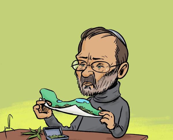 קריקטורה: פייגלין מעדיף קנאביס על ממשלת ימין