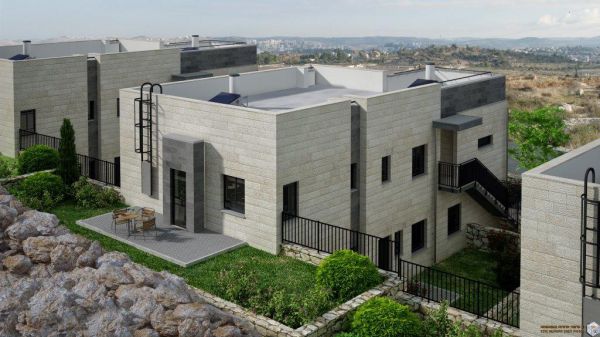 פרוייקט הבנייה בכפר תפוח: בתים דו משפחתיים ענקיים