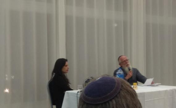 הרב מדן בנוכחות שקד: "עדיף להצביע לבית היהודי"