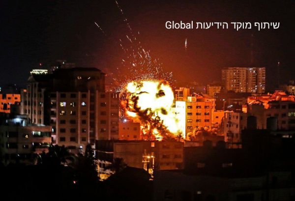 חיל האוויר השמיד חמישה בניינים בעזה