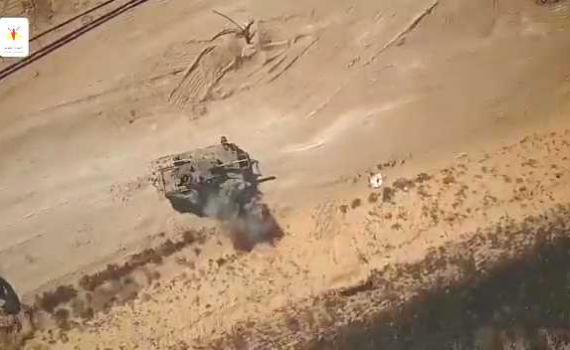 הג'יהאד האיסלאמי מפרסם: כך פגענו מהאוויר בטנק