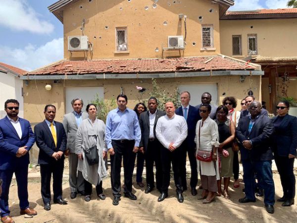 בעקבות הרקטות: משלחת האו"ם ביקרה באשקלון