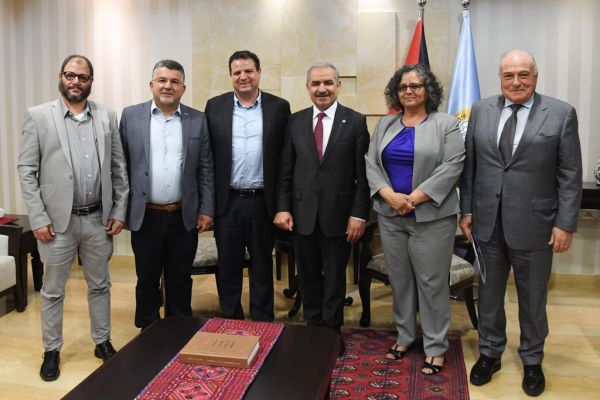 חד"ש נפגשו עם ראש הממשלה הפלסטיני ברמאללה