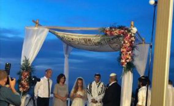 חתונה ראשונה עם החופה של אורי אנסבכר הי"ד