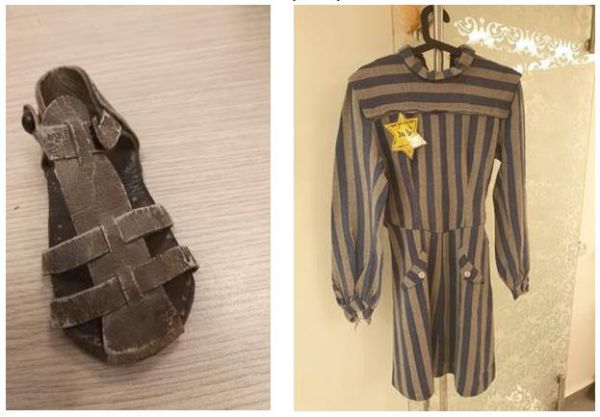 הניצולים שמרו: שמלה מהגטו, סנדל מפיסת עור