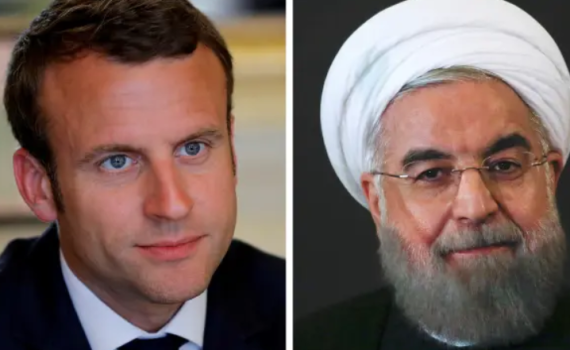 מקרון פנה לרוחאני: "אל תובילו להסלמה באזור"