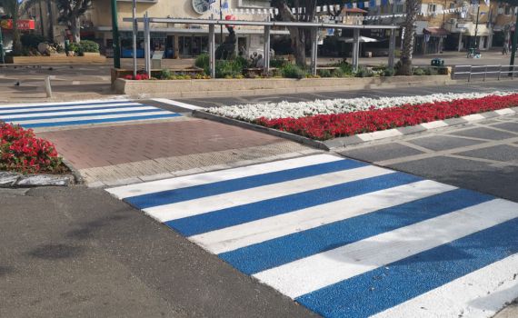 מדליק: כך נראים מעברי החציה ברמת גן