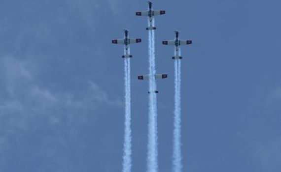 מטס הצדעה מיוחד לתושבי הדרום ביום העצמאות