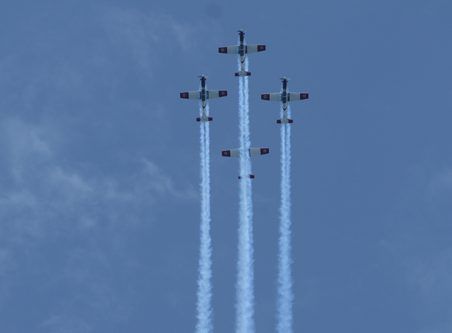 מטס הצדעה מיוחד לתושבי הדרום ביום העצמאות