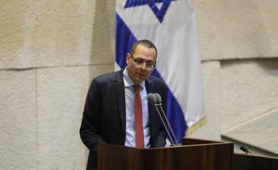 צבי האוזר בנאום הבכורה: "ישראל תפעל לפירוז עזה"