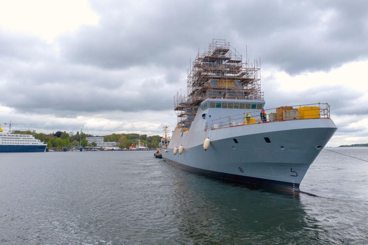 צפו: חיל הים חנך את ״אח״י מגן״- ספינת סער חדשנית