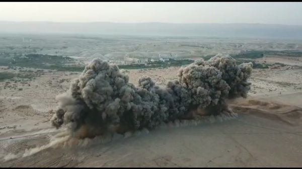 900 מוקשים ב-3 שניות: כך פוצץ שדה מוקשים בבקעה