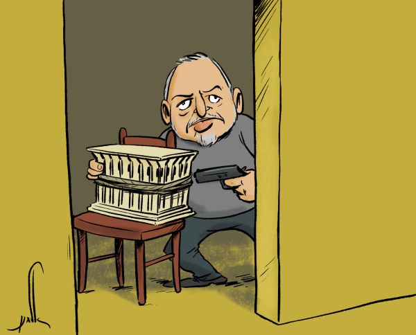 קריקטורה: ליברמן כופה על ישראל בחירות חוזרות