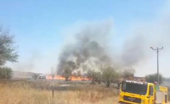 שבת מתוחה בדרום: 14 שריפות פרצו מבלוני תבערה