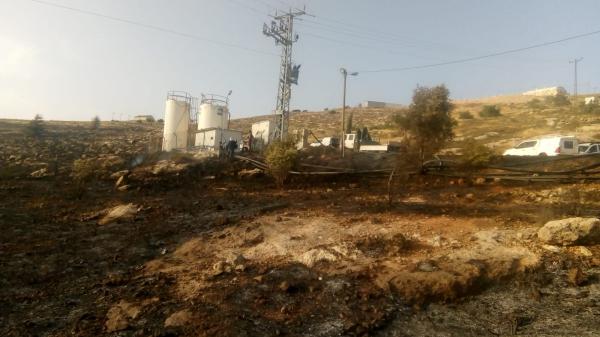 צפו: מחבלים מציתים מאות דונמים ונמלטים