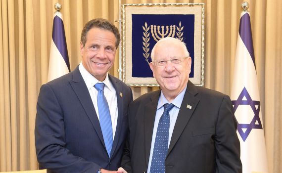 "ידידות עמוקה": ריבלין נפגש עם מושל ניו יורק