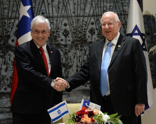 נשיא צ'ילה התנצל על ביקורו בהר הבית