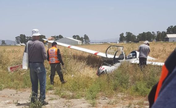 הרוג ופצוע בהתרסקות מטוס במנחת מגידו