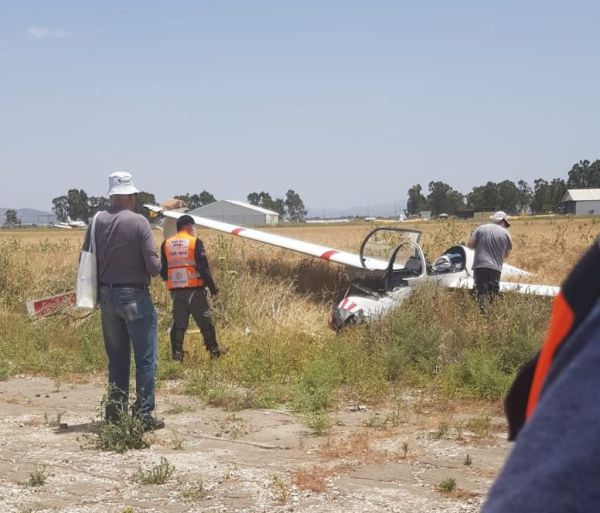 הרוג ופצוע בהתרסקות מטוס במנחת מגידו