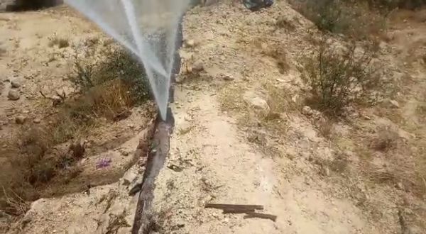 חבלה בצינור: הישוב אביגיל מנותק מאספקת מים