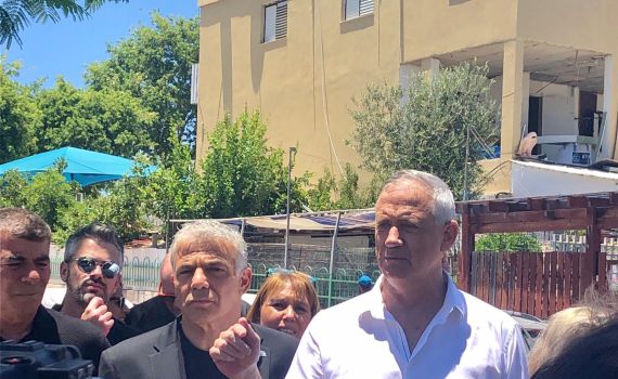 גנץ הציג לתושבי הדרום: משבר המנהיגות של נתניהו