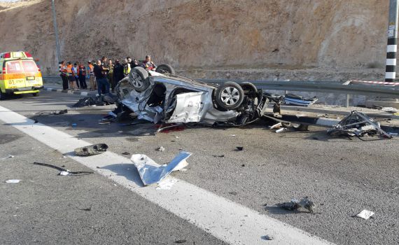 ההרוגים בתאונה: עמית בר לב והלל ללום מגוש עציון