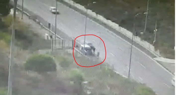 תיעוד התאונה בכביש מספר 1: ירד לכביש ונדרס
