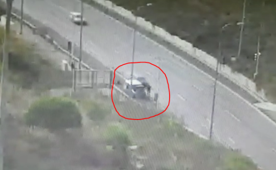 תיעוד התאונה בכביש מספר 1: ירד לכביש ונדרס