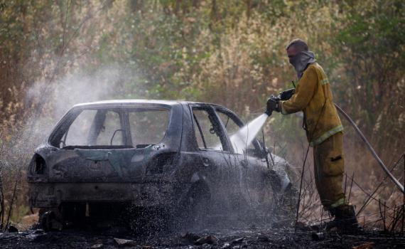 אירוע חריג בבנימין: חשד להצתת רכב על ידי נערים