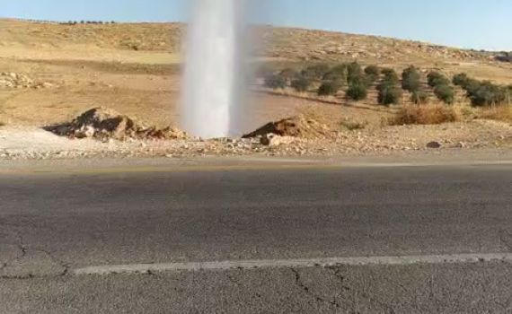 שוב חבלה בצינור המים לתושבי הר חברון