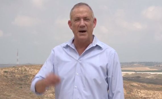 גנץ בעוטף עזה: "ההרתעה לא נשחקה- היא נמחקה"