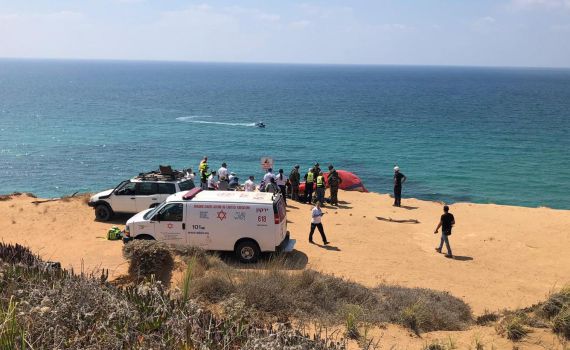 ארסוף: מצנח רחיפה התרסק, בן 60 נפצע אנוש