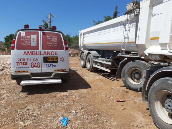 אדם נמחץ למוות ביישוב חיננית בשומרון