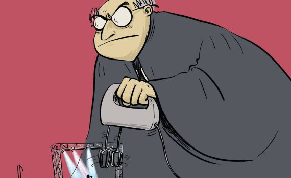 קריקטורה: בית המשפט אוסר הפרדה בהופעה