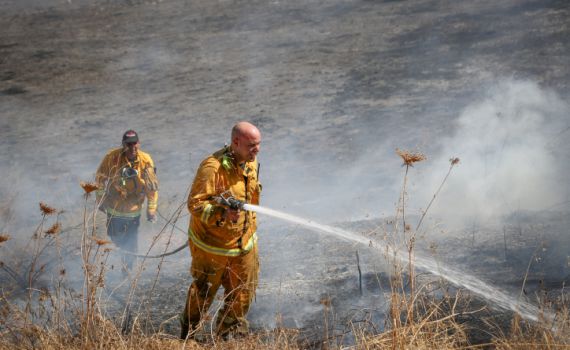 שריפה בבית שמש: קו הבתים הראשון פונה