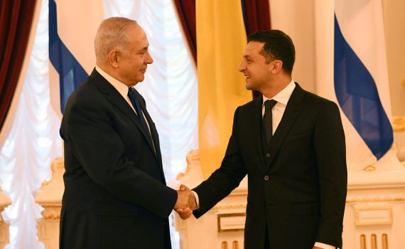 נתניהו לנשיא אוקראינה: "נפעל להסכם סחר חופשי"
