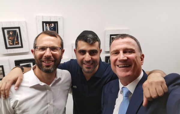 ישי ריבו ונתן גושן הגיעו לעשות כבוד למטה בנימין