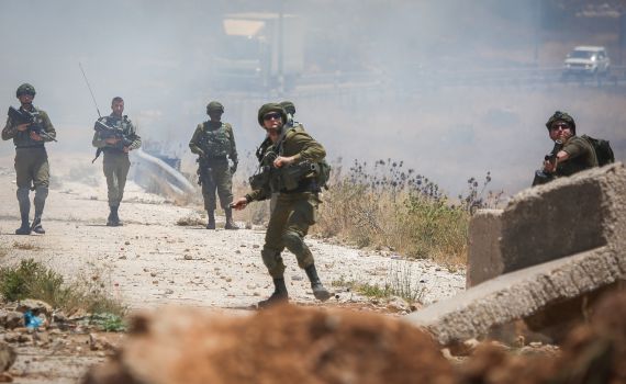 לוחם צה"ל נפצע קל בעימותים בבית לחם