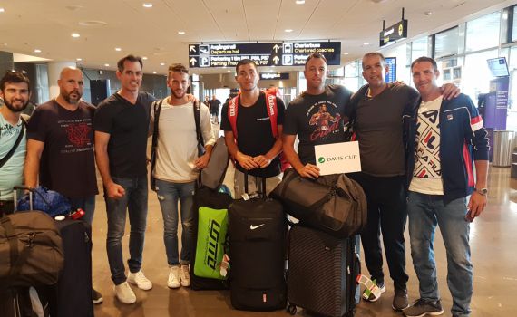 נבחרת הדייויס נחתה בשבדיה לקראת המפגש