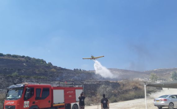 הושגה שליטה על השריפה שפרצה בהר ברכה