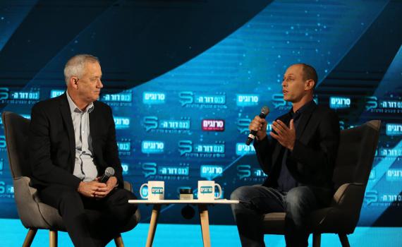 בני גנץ בכנס סרוגים: "לא נחזור לקווי 67"